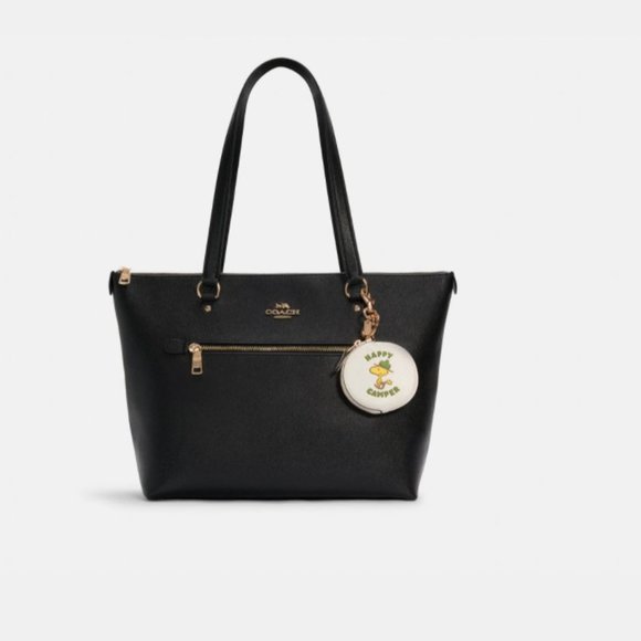 Coach X Peanuts Circular Pouch Bag Charm Woodstock Coin Wallet Purse Keychain - Picture 2 of 6